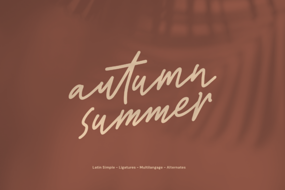 Autumn Summer: A Creative Script Amp Typeface for Modern Campaigns