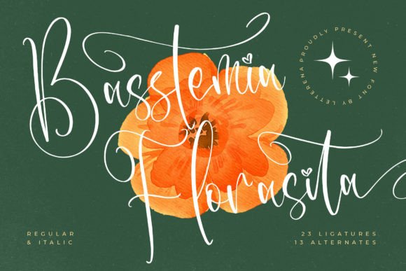 Basstemia Florasita: The Modern Handwritten Font for Authentic Branding
