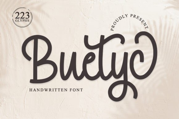 Buetyc: A Sophisticated Script Font for Modern Editorial Design