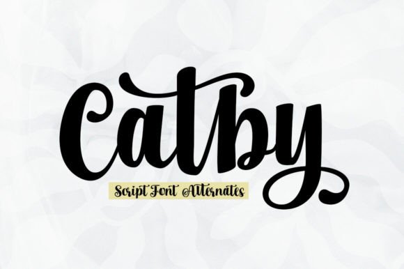 Catby: The Elegant Script Font for Handmade Branding
