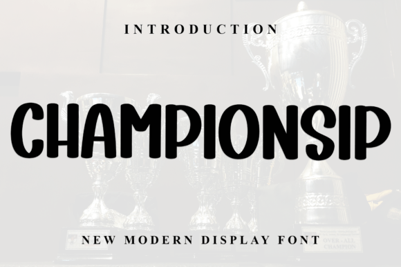 Championsip: A Festive Typeface for Editorial Design