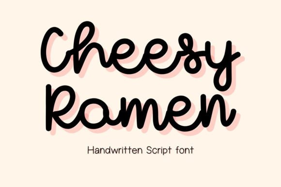 Cheesy Ramen: The Perfect Script Font for Warm Web Experiences