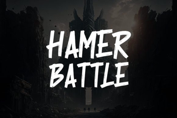 Hamer Battle: A Dynamic Script Font for Bold Brand Identities