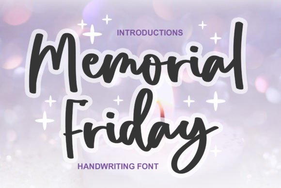 Memorial Friday: A Delicate Handwritten Typeface for Modern Branding