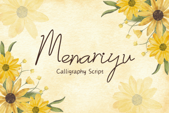 Menariyu: A Handwritten Typeface for Warm Editorial Design