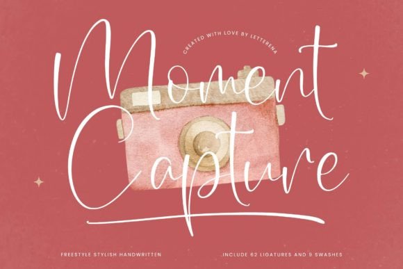 Moment Capture: A Modern Handwritten Typeface for Elegant Branding