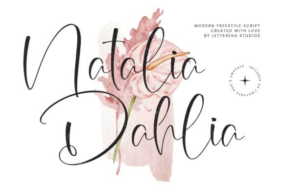 Natalia Dahlia: A Modern Script Typeface for Elegant Web Design