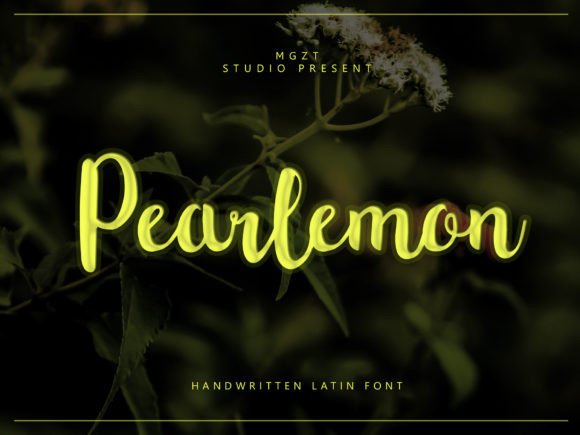 Transform Your Crafts with the Pearlemon Script Typeface