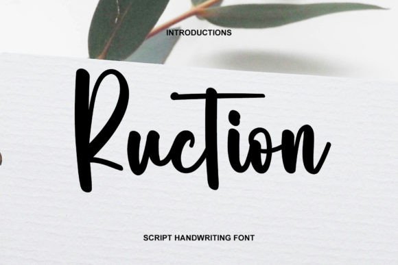 Upgrade Your Brand Identity with the Ruction Typeface