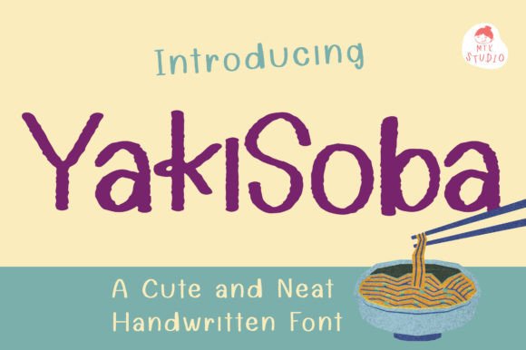 Yakisoba: The Handwritten Typeface That Brings Craft Projects to Life
